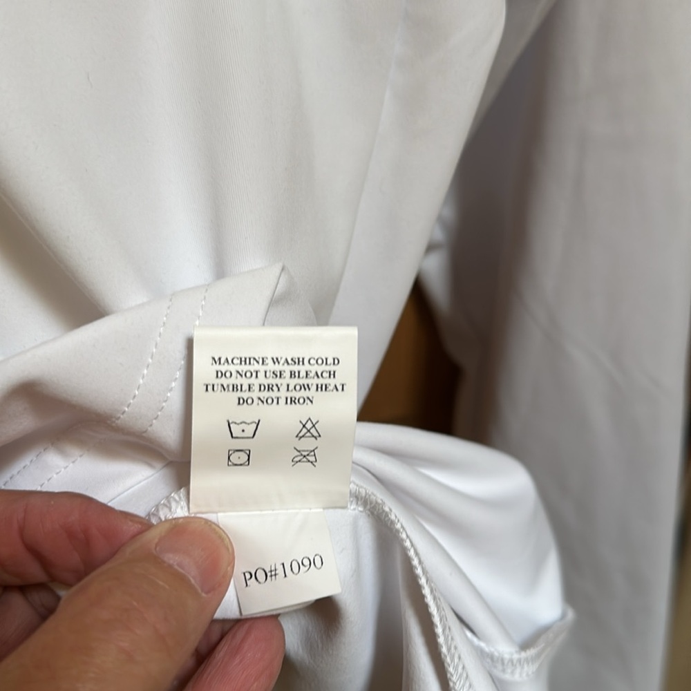 NWT Straight Down White Quarter-Zip Pullover - Picture 9 of 9